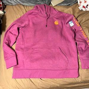 Carhartt women’s size large relaxed fit purple sweatshirt